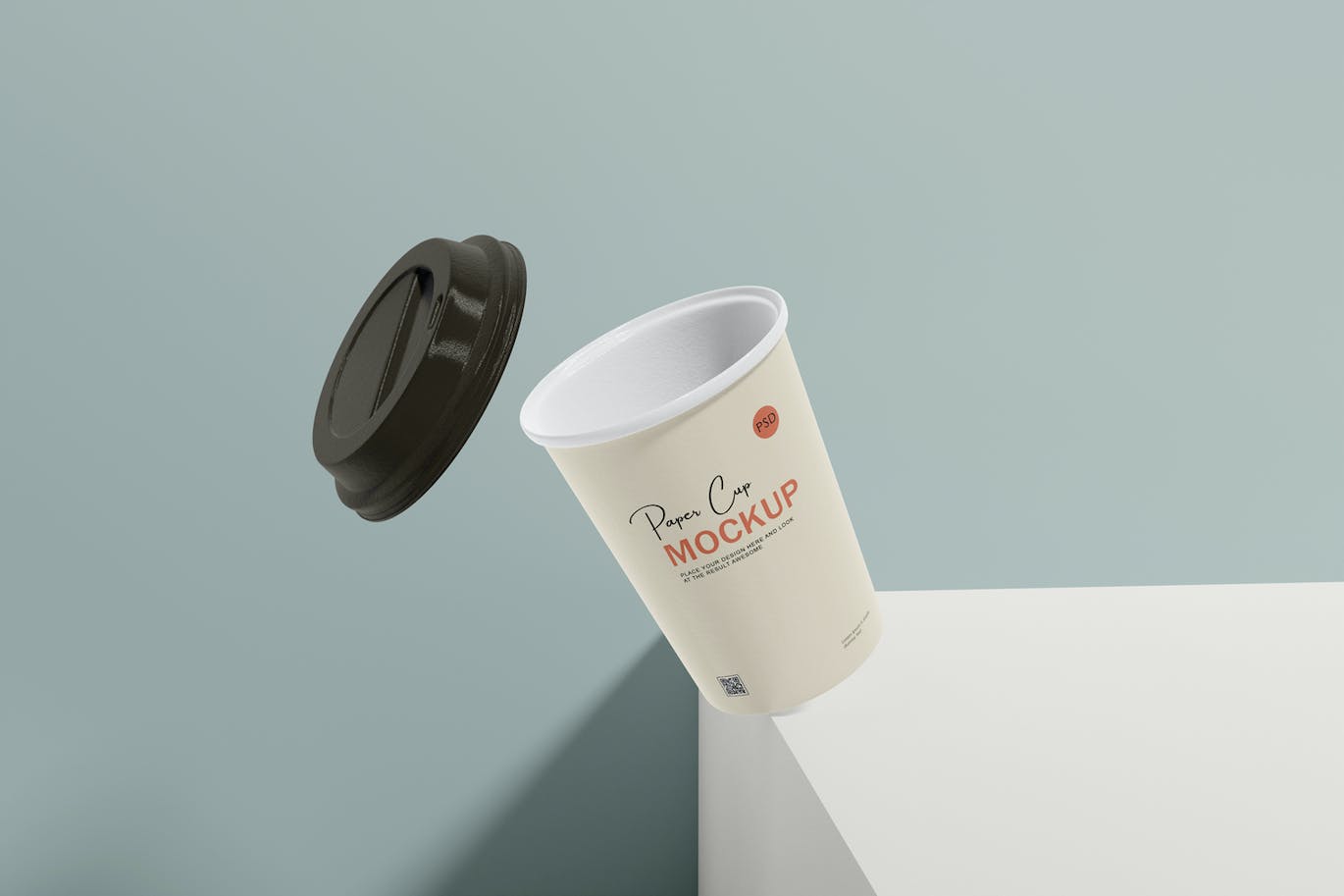 咖啡机咖啡杯包装设计样机 Coffee cup mockup with coffee machine 样机素材 第4张