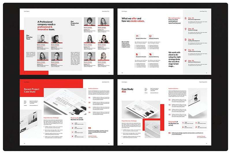 房产企业画册InDesign设计模板 样机素材 第4张
