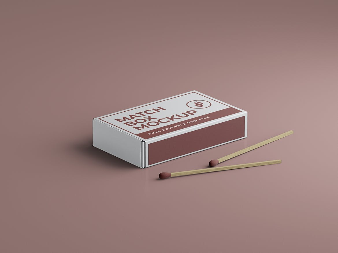 火柴纸盒设计样机 Match Box Mockup 样机素材 第3张
