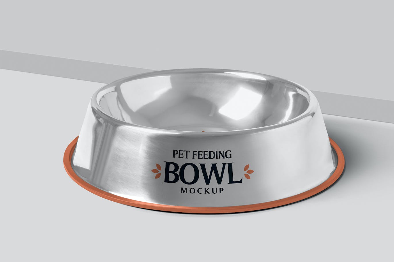 不锈钢宠物狗碗设计样机 Steel Dog Bowl Mockups 样机素材 第4张