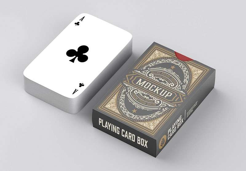 扑克牌包装设计样机模板PSD 样机素材 第3张