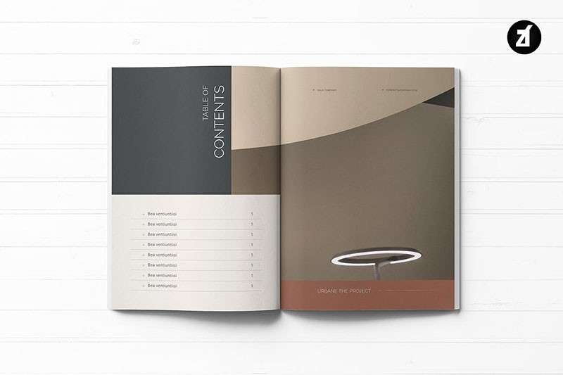 北欧现代家具宣传画册InDesign设计模板 样机素材 第6张