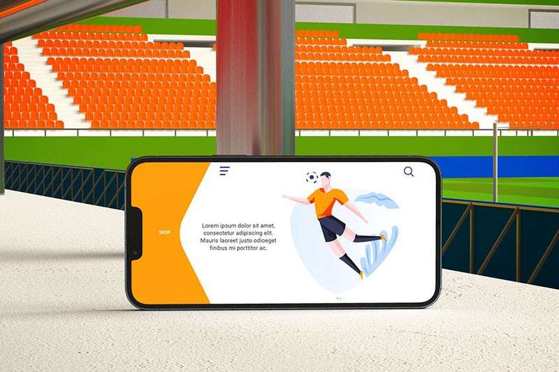 世界杯主题手机样机PSD模板 样机素材 第8张