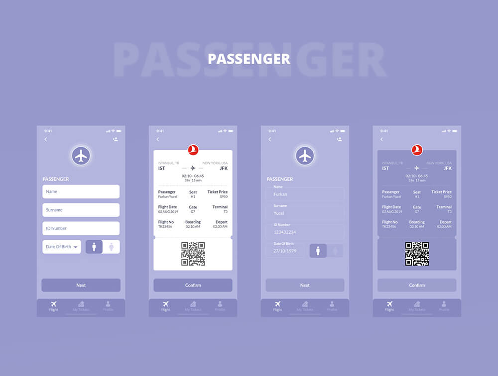 航班在线机票App UI模板 APP UI 第4张