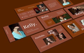 时装展示PPT模板 Kelly – Fashion Presentation PowerPoint Template