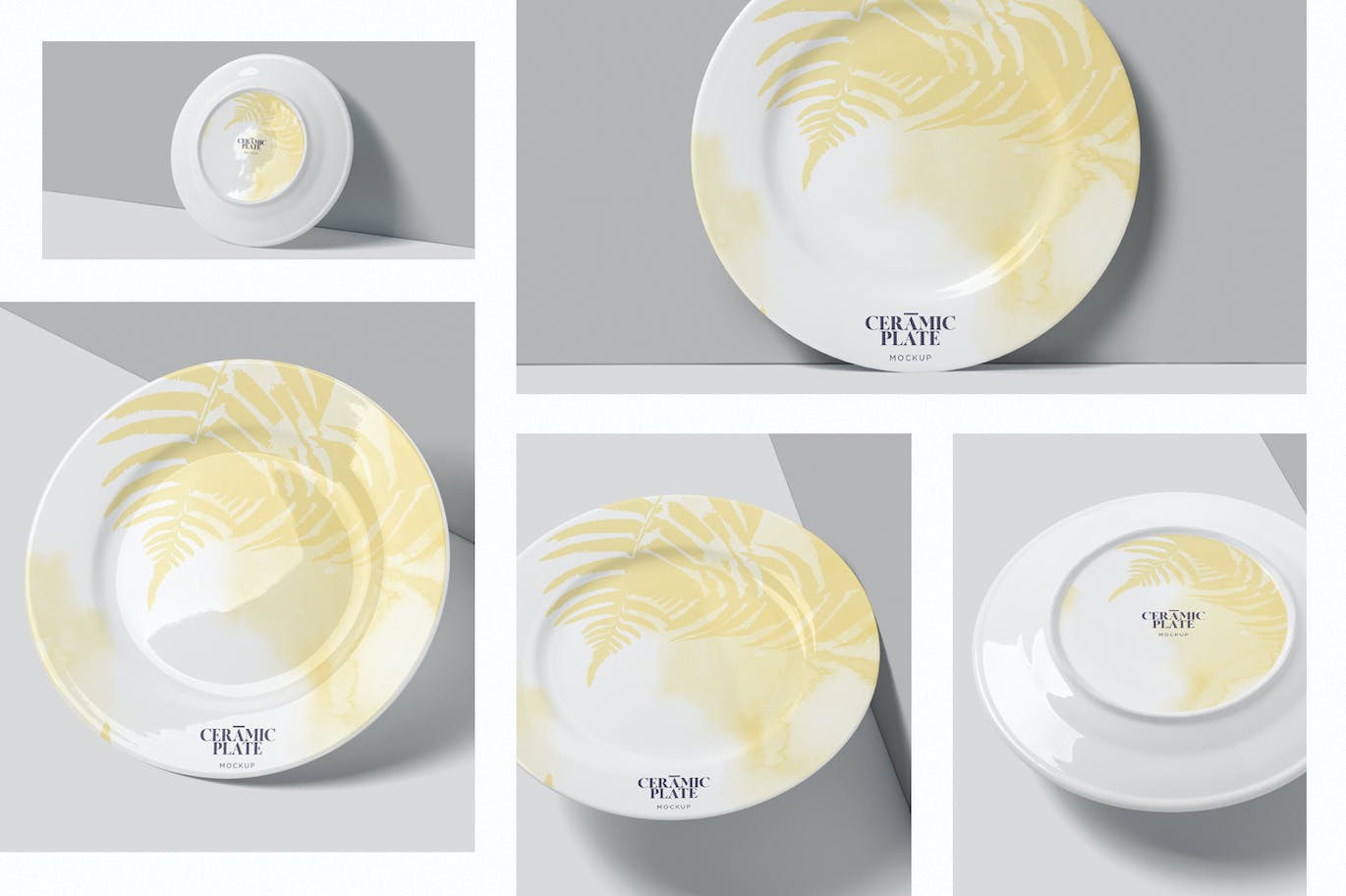 陶瓷盘子陶器品牌设计样机 Ceramic Plate Mockups 样机素材 第5张