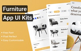 家具应用程序UI套件