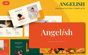 创意时尚宣传材料Powerpoint模板 Angelish – Creative Fashion Angelish Powerpoint