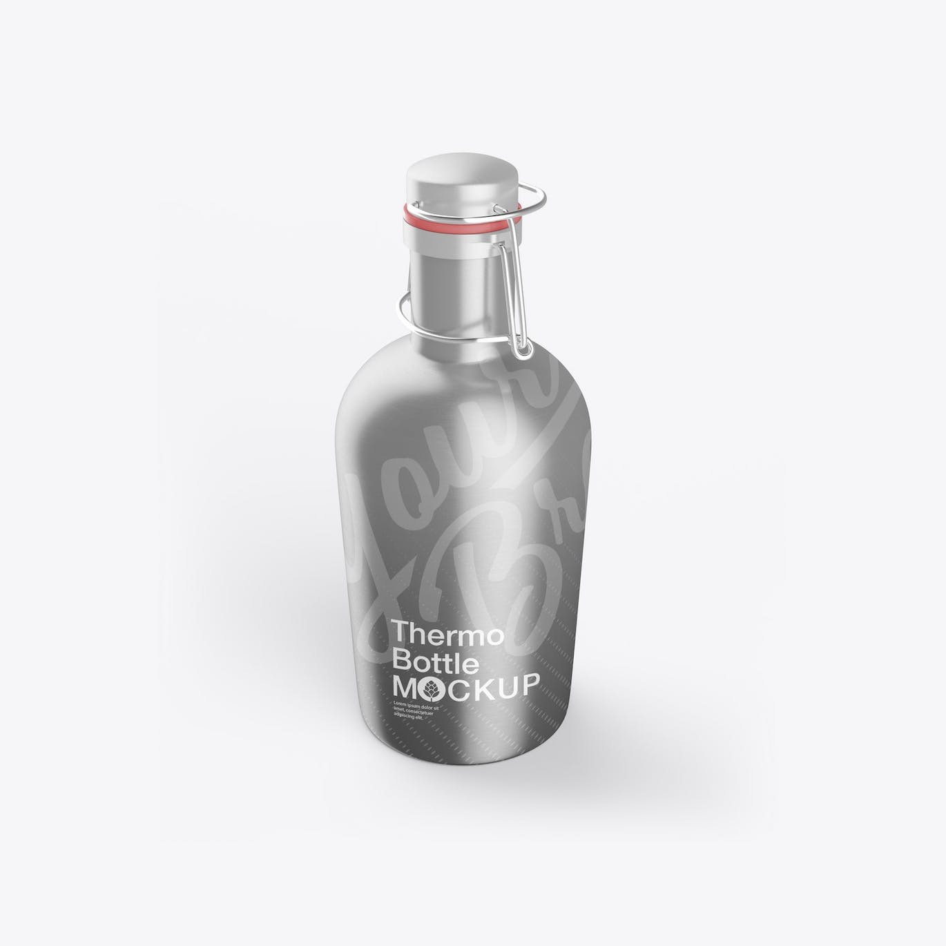 金属热水瓶包装设计样机 Thermo Bottle Mockup 样机素材 第16张