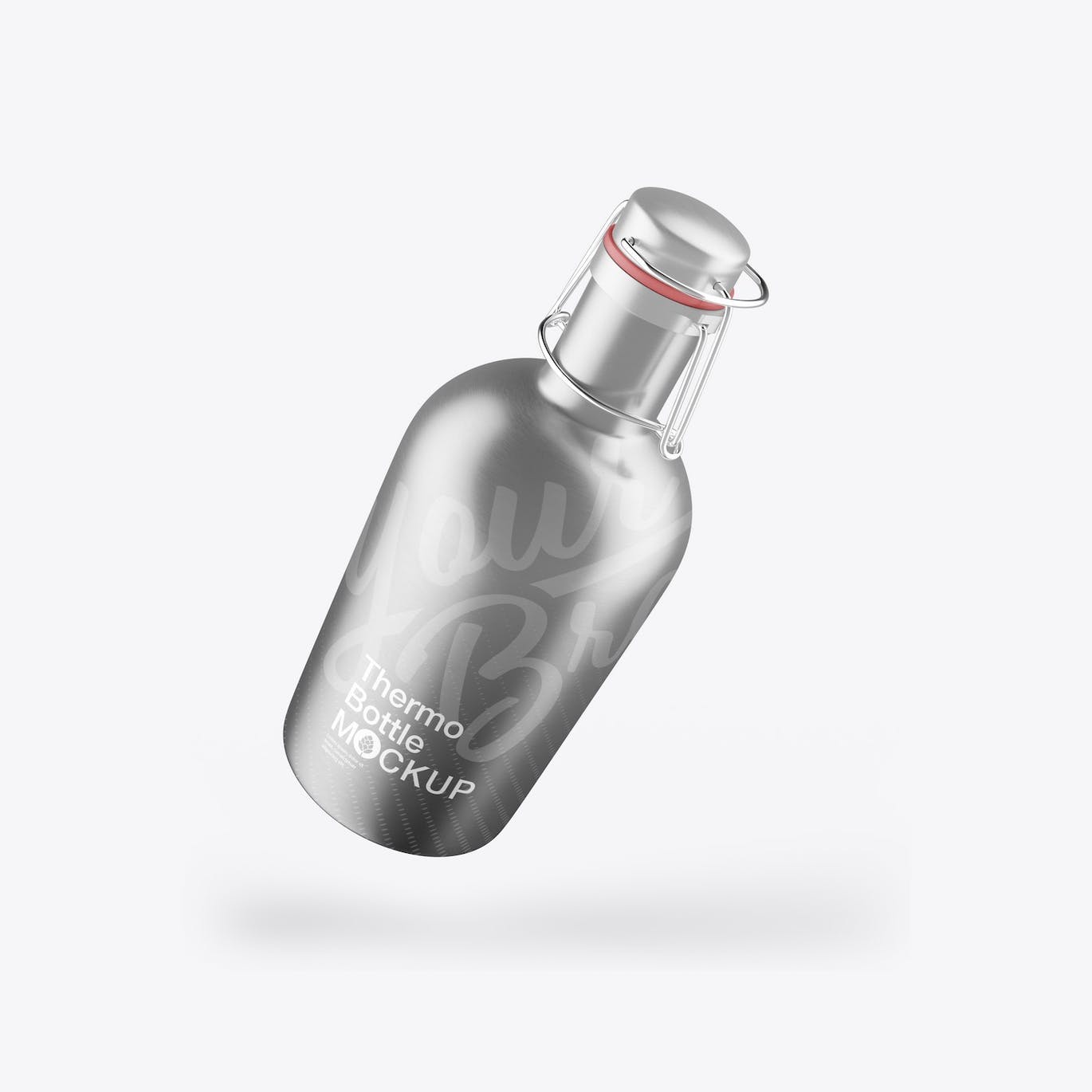 金属热水瓶包装设计样机 Thermo Bottle Mockup 样机素材 第4张