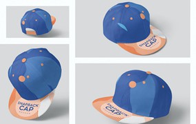 棒球帽运动品牌设计样机 Snapback Cap Mockups