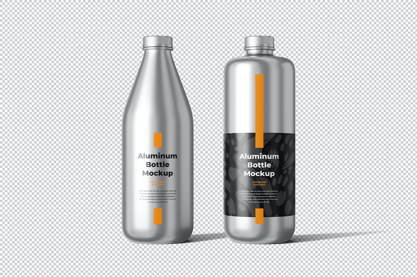 铝瓶饮水瓶包装设计样机 Aluminum Bottle Mockup 样机素材 第4张