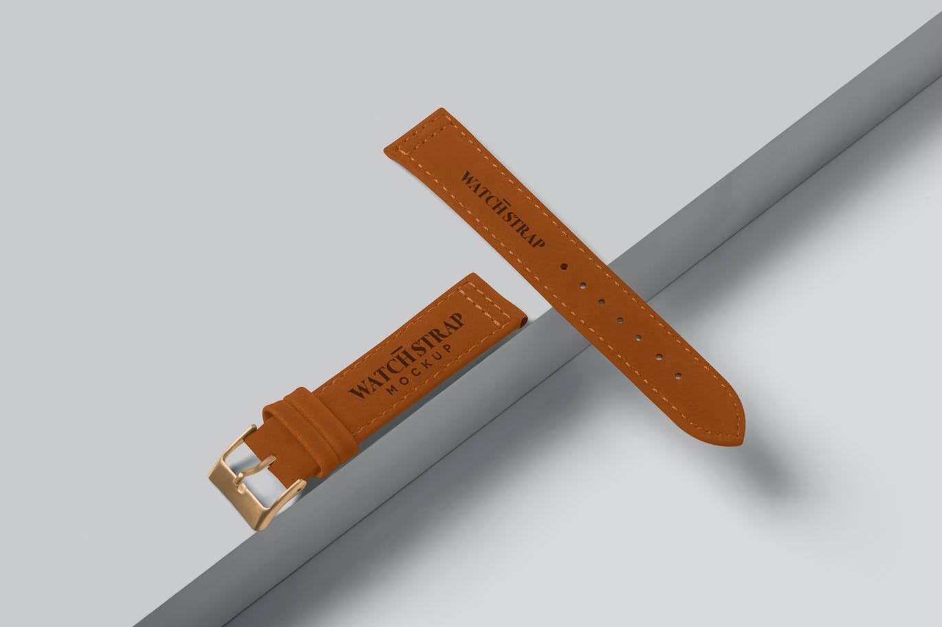 皮革表带手表品牌设计样机 Leather Watch Strap Mockups 样机素材 第5张