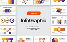 图表数据演示Powerpoint模板下载 Infographic Powerpoint Template