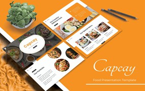食品菜肴展示Powerpoint模板 CAPCAY – Food Powerpoint Template
