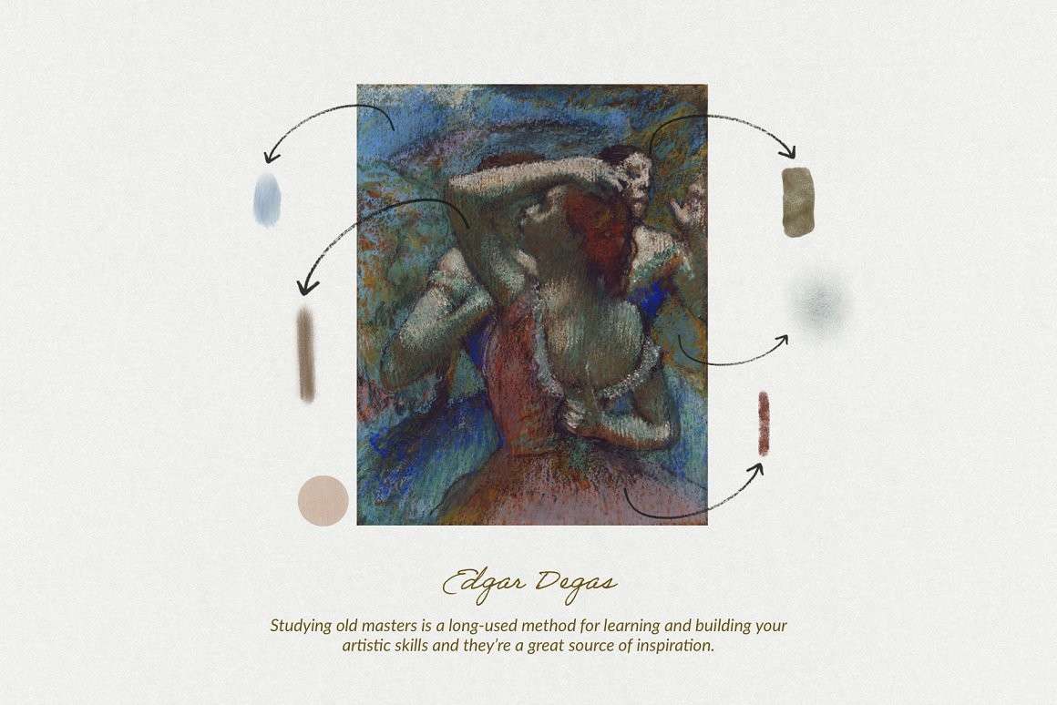 埃德加（Edgar Degas）油画Procreate笔刷 笔刷资源 第3张