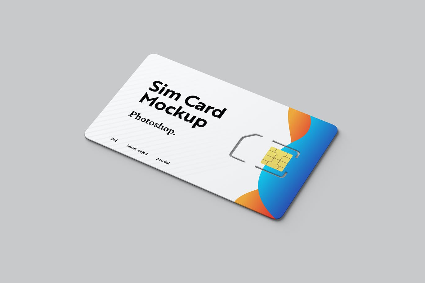 SIM手机卡设计样机模板 Sim Card Mockups 样机素材 第5张