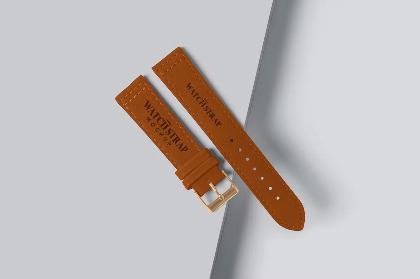 皮革表带手表品牌设计样机 Leather Watch Strap Mockups 样机素材 第4张