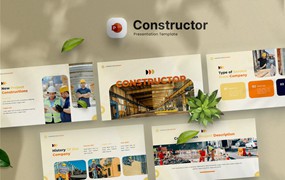 建筑和工业Powerpoint幻灯片模板 Constructor – Industrial Powerpoint Template