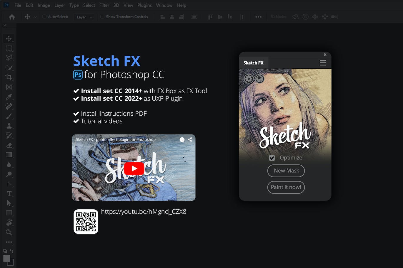 素描FX-照片效果PS插件 Sketch FX – Photo Effect Plugin 插件预设 第11张