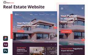 房地产网站响应式主页设计模板 Real Estate – Real Estate Website