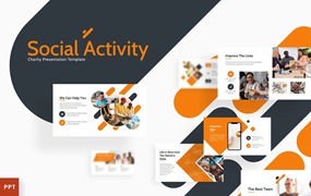 社会慈善爱心活动Powerpoint模板下载 Social Activity – Powerpoint Template