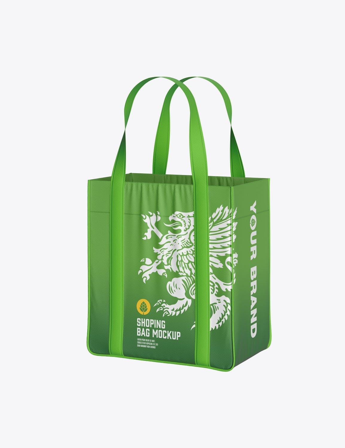 生态帆布袋包装Logo设计样机 Eco Canvas Bag Mockup 样机素材 第4张