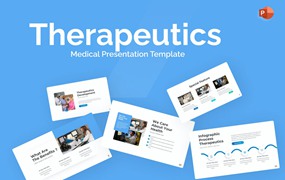 治疗学医学PPT演示幻灯片模板 Therapeutics Medical PowerPoint Template