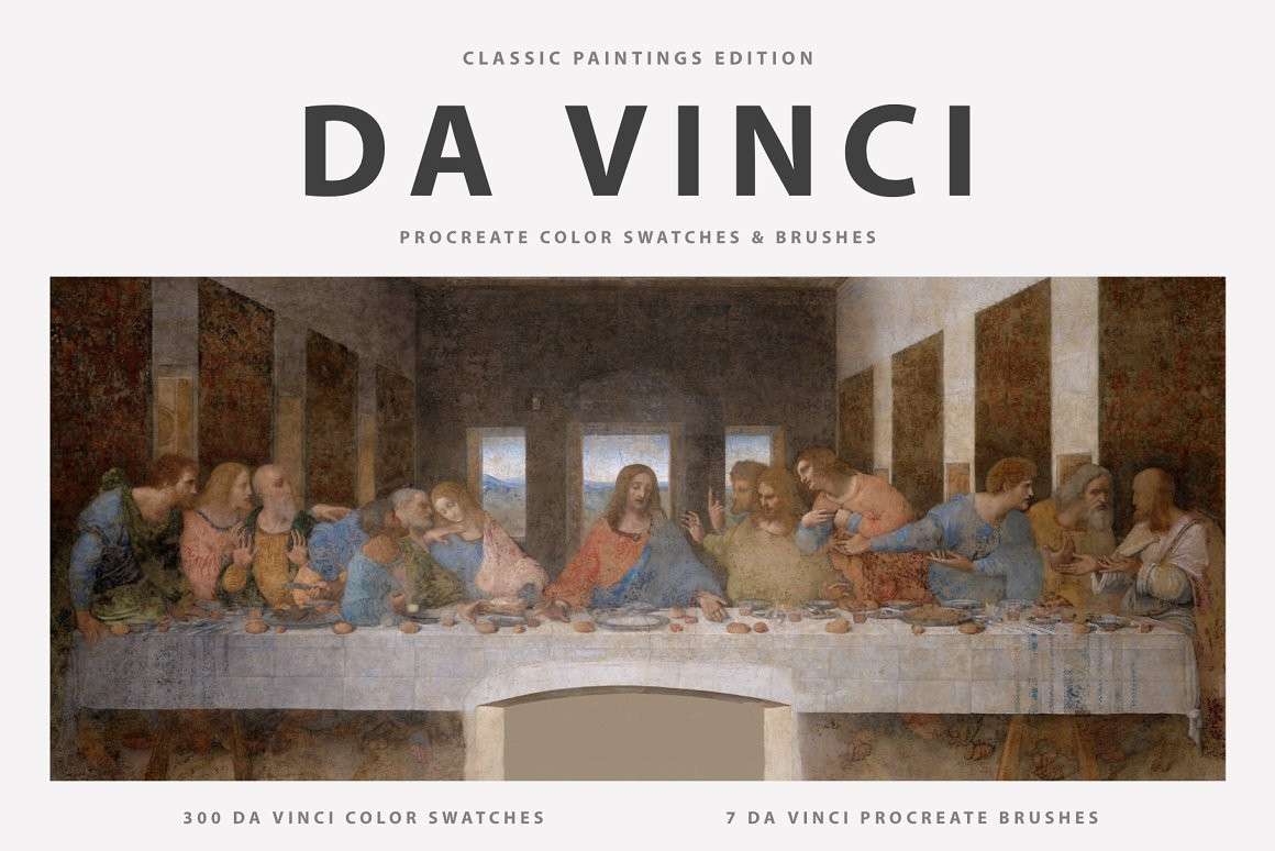 达芬奇（Da Vinci's）艺术油画Procreate笔刷 笔刷资源 第1张