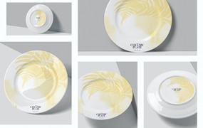 陶瓷盘子陶器品牌设计样机 Ceramic Plate Mockups