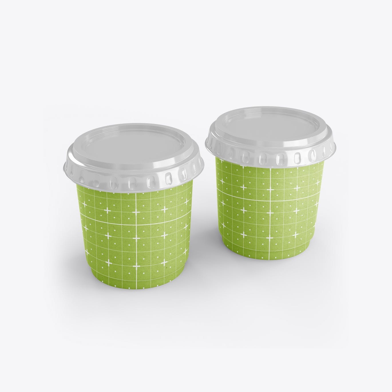 盖子纸咖啡杯品牌包装设计样机套装 Set Paper Coffee Cup With Sleeve Mockup 样机素材 第10张