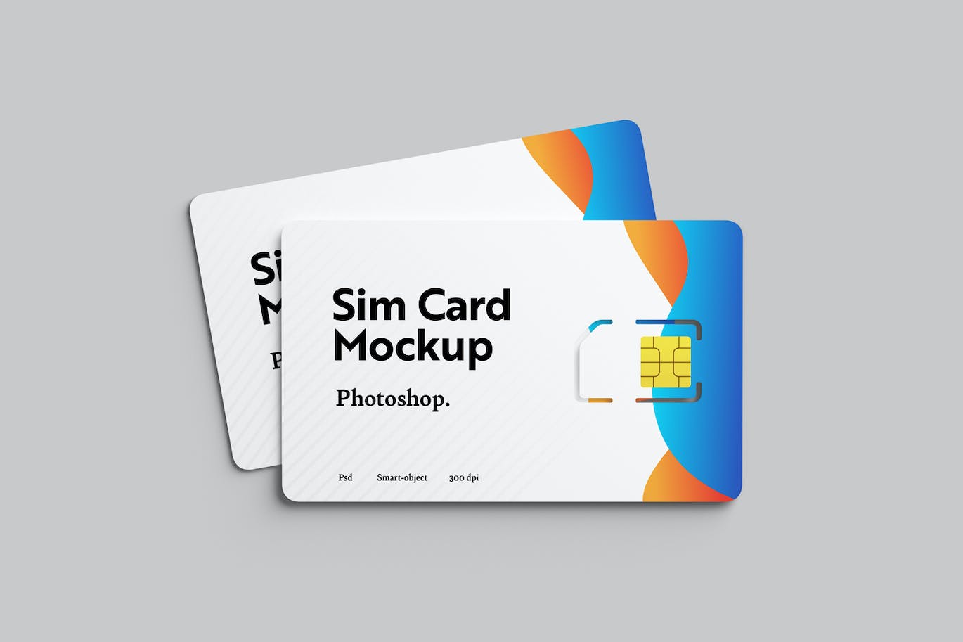 SIM手机卡设计样机模板 Sim Card Mockups 样机素材 第6张