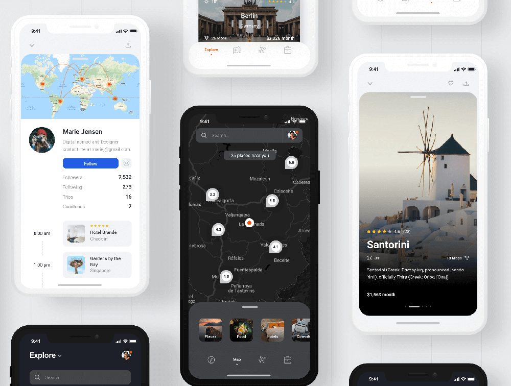 旅行App应用iOS设计系统 APP UI 第9张
