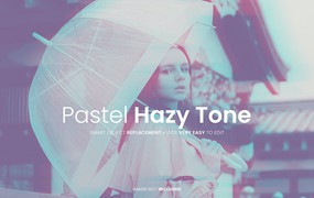 柔和朦胧照片特效PS图层样式 Pastel Hazy Photo Effect