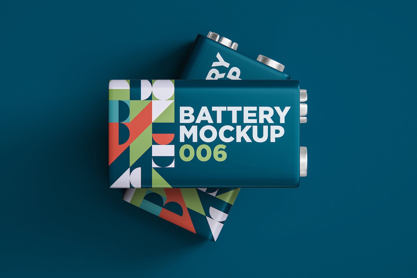 电池包装设计样机v6 Battery Mockup 006 样机素材 第1张