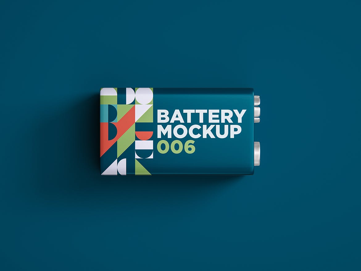 电池包装设计样机v6 Battery Mockup 006 样机素材 第3张