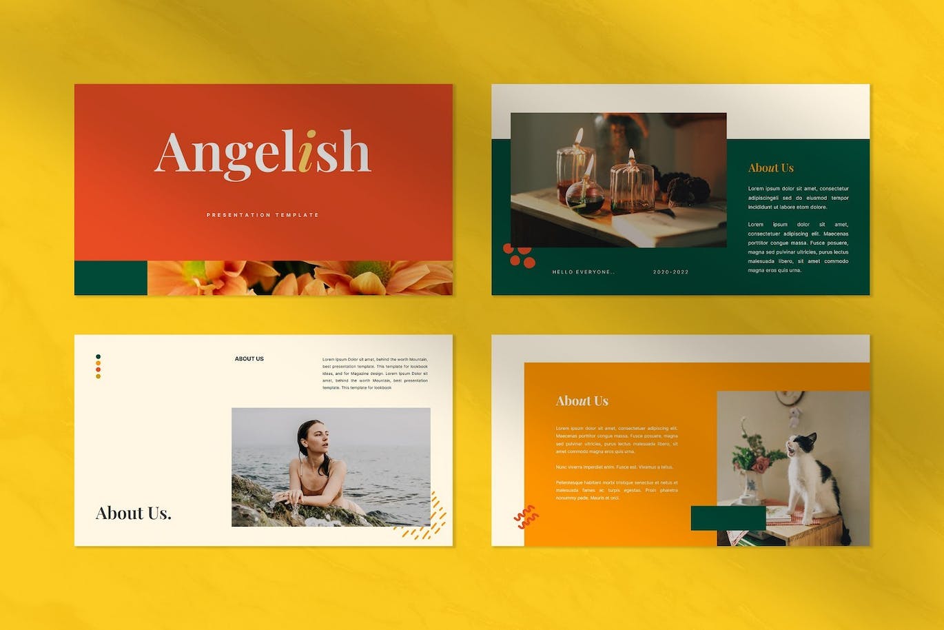 创意时尚宣传材料Powerpoint模板 Angelish – Creative Fashion Angelish Powerpoint 幻灯图表 第8张