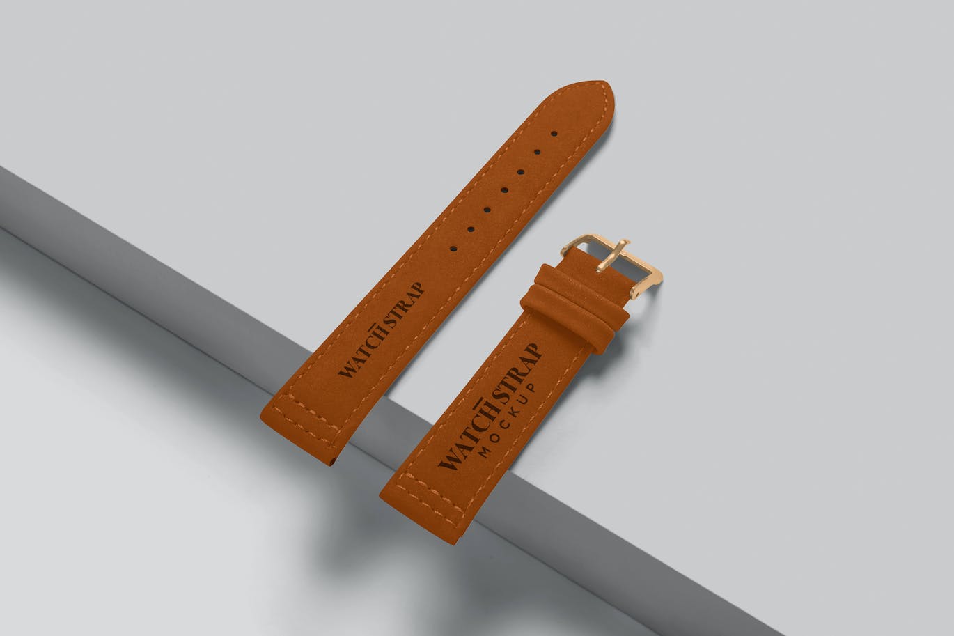 皮革表带手表品牌设计样机 Leather Watch Strap Mockups 样机素材 第1张