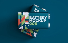 电池包装设计样机v6 Battery Mockup 006