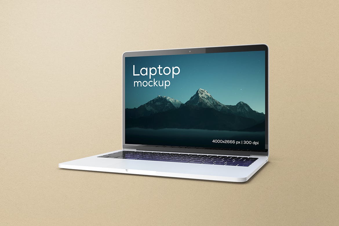 MacBook笔记本电脑屏幕样机 Screen Laptop Mockup 样机素材 第4张