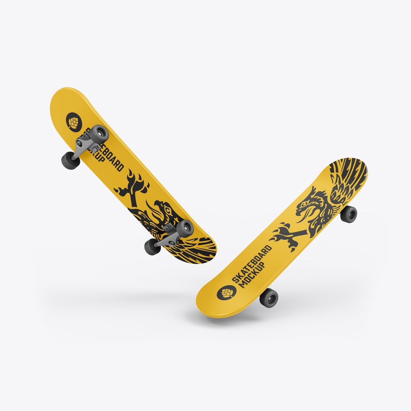 骑行滑板品牌设计样机 Skateboard Mockup 样机素材 第15张