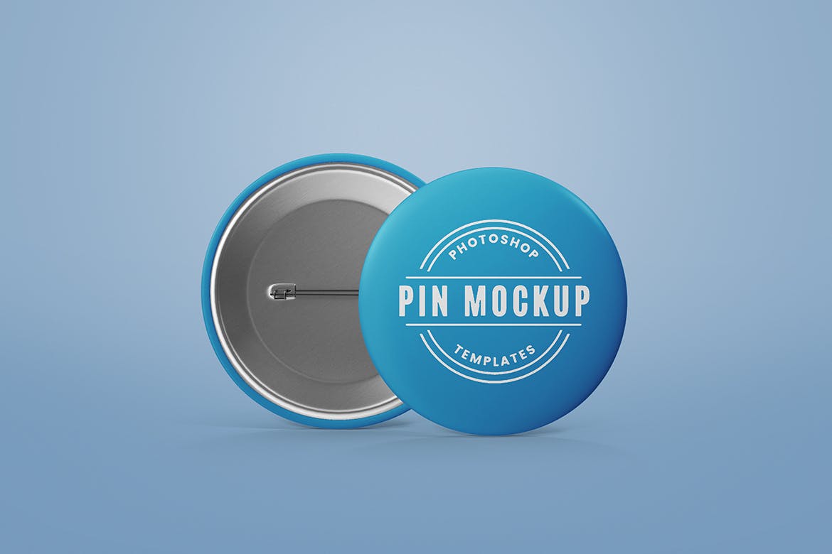 金属别针胸针Logo设计样机 Pin Mockups 样机素材 第5张