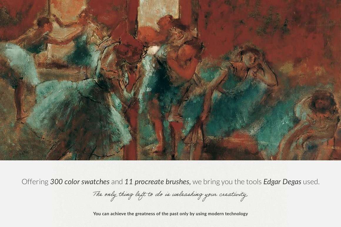 埃德加（Edgar Degas）油画Procreate笔刷 笔刷资源 第6张