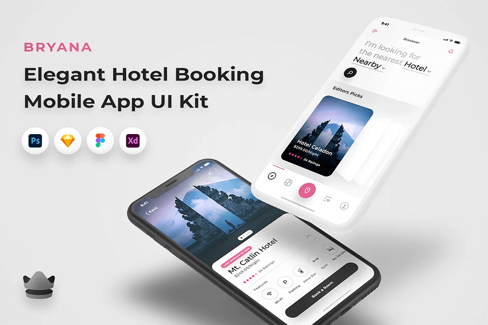 酒店预订App应用程序UI套件 APP UI 第5张