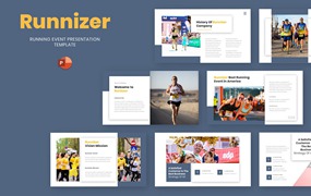 跑步活动PowerPoint演示文稿模板 Runnizer – Running Event Powerpoint Template