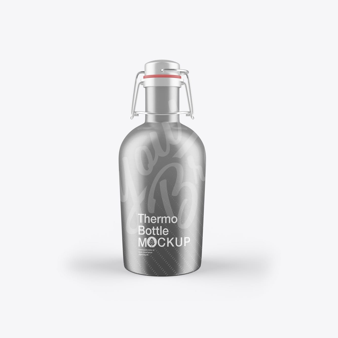 金属热水瓶包装设计样机 Thermo Bottle Mockup 样机素材 第7张