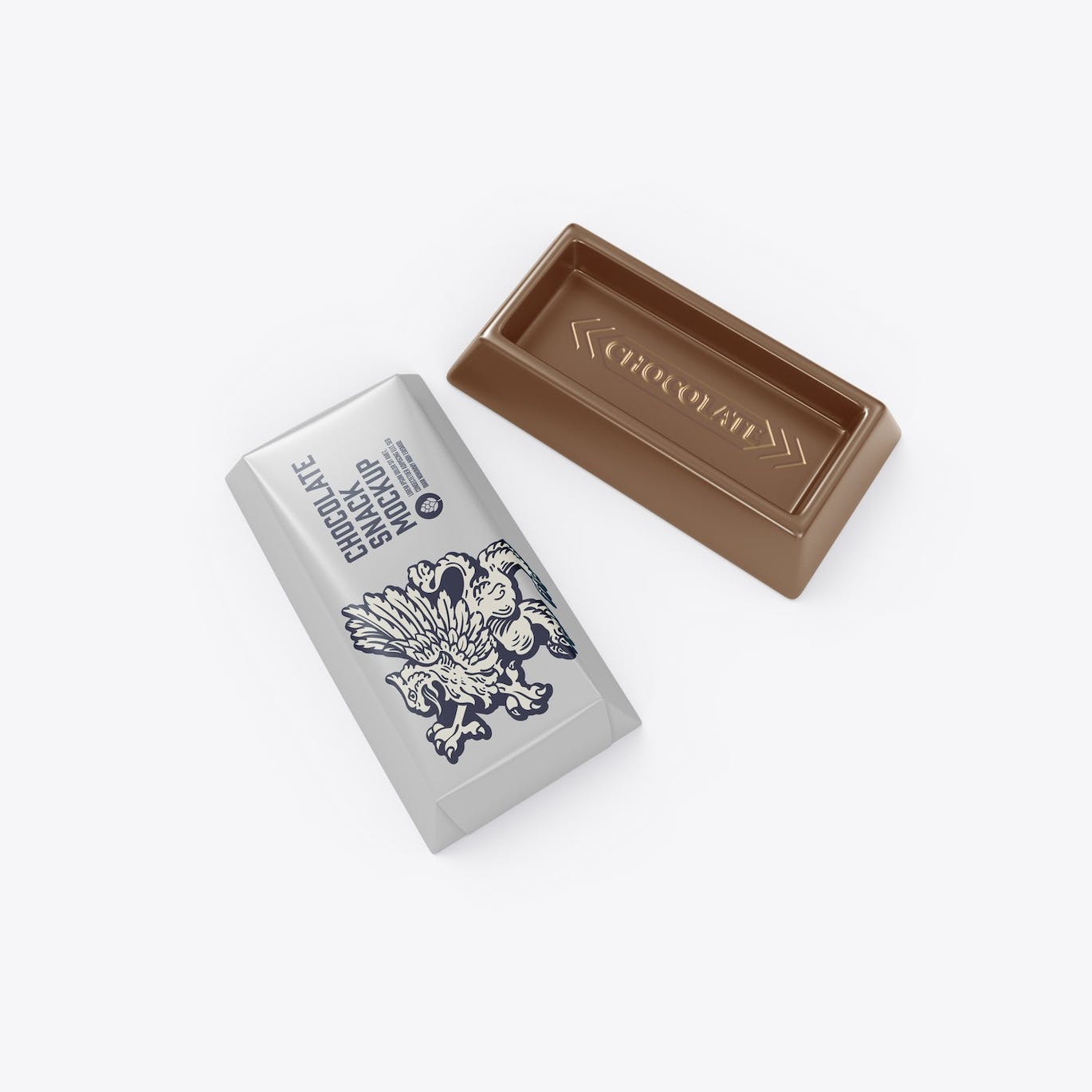 巧克力零食小包装设计样机模板 Small Pack Chocolates Mockup 样机素材 第3张