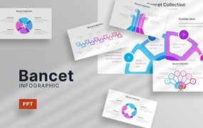 银行数据信息图表Powerpoint模板 Bancet Infographic – Powerpoint Template