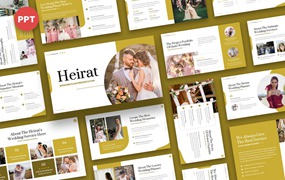 婚礼计划方案PPT幻灯片模板素材 Heirat – Wedding Plan Powerpoint