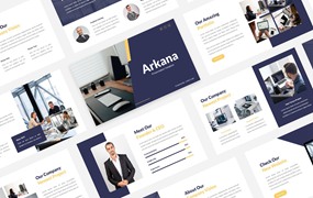 公司报告PPT幻灯片模板 Arkana – Business PowerPoint Template